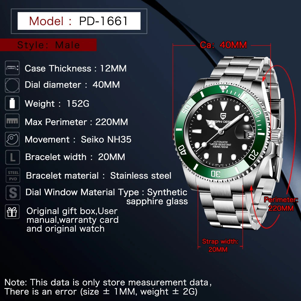 Nautilus GMT Green PD-1661