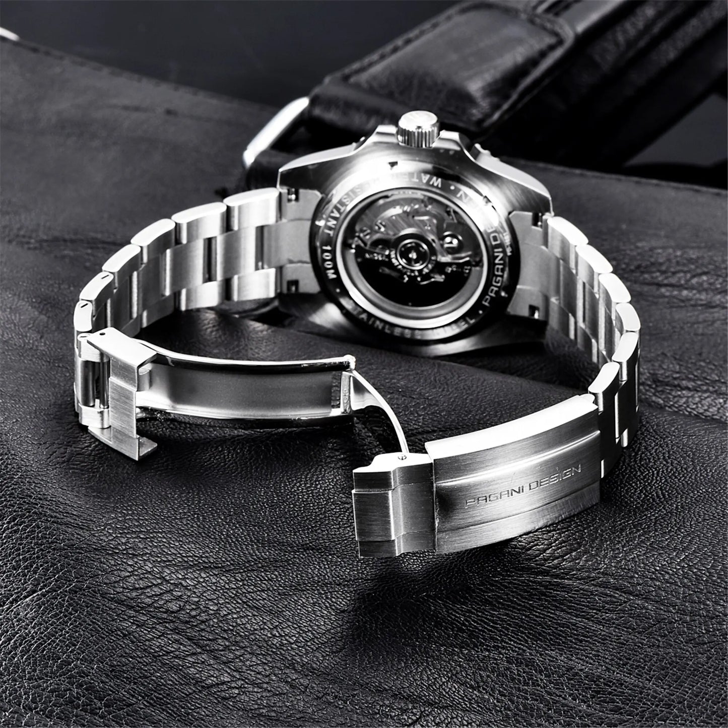 Nautilus GMT Black Silver PD-1661