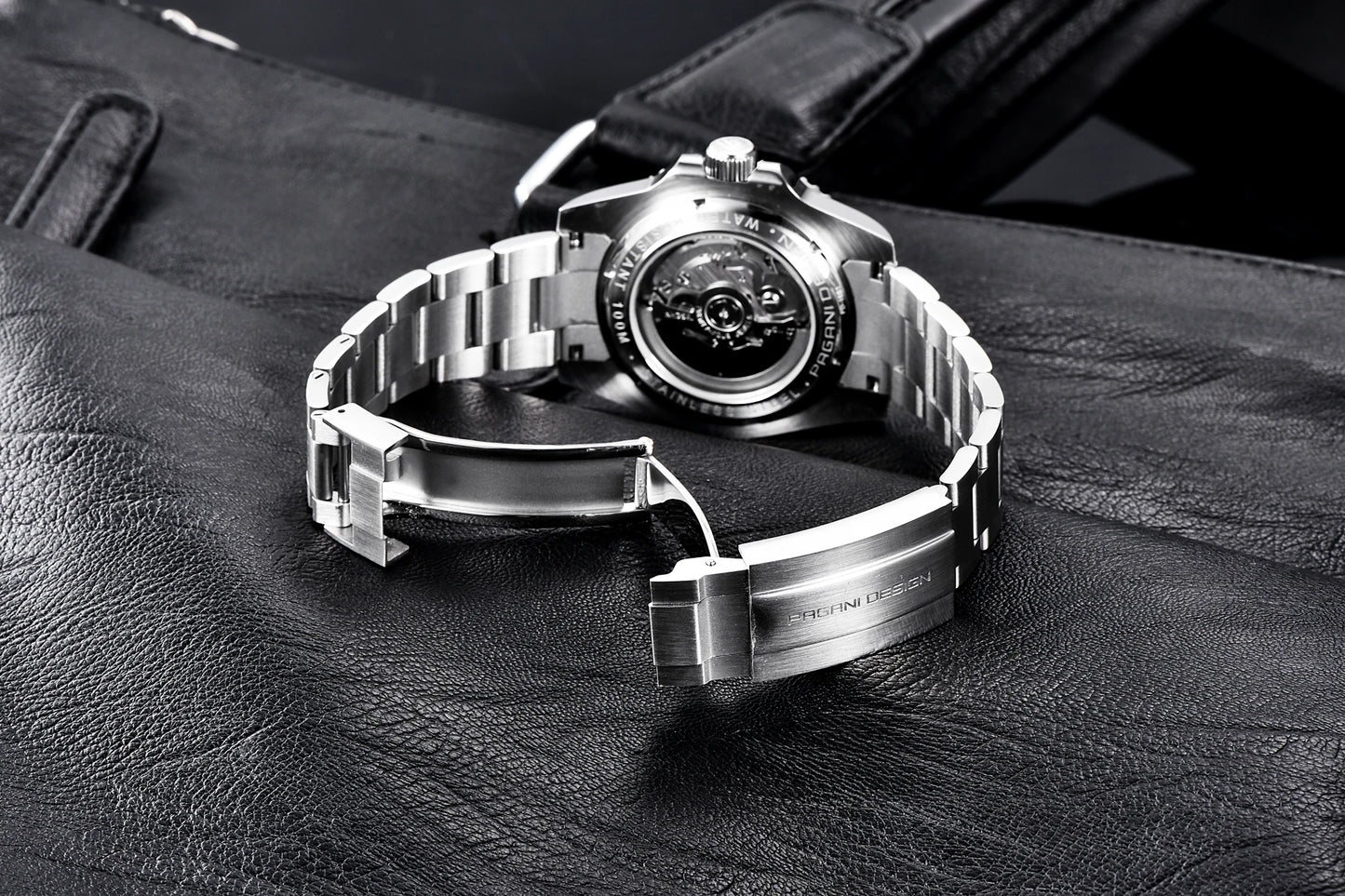 Nautilus GMT Black Silver PD-1661