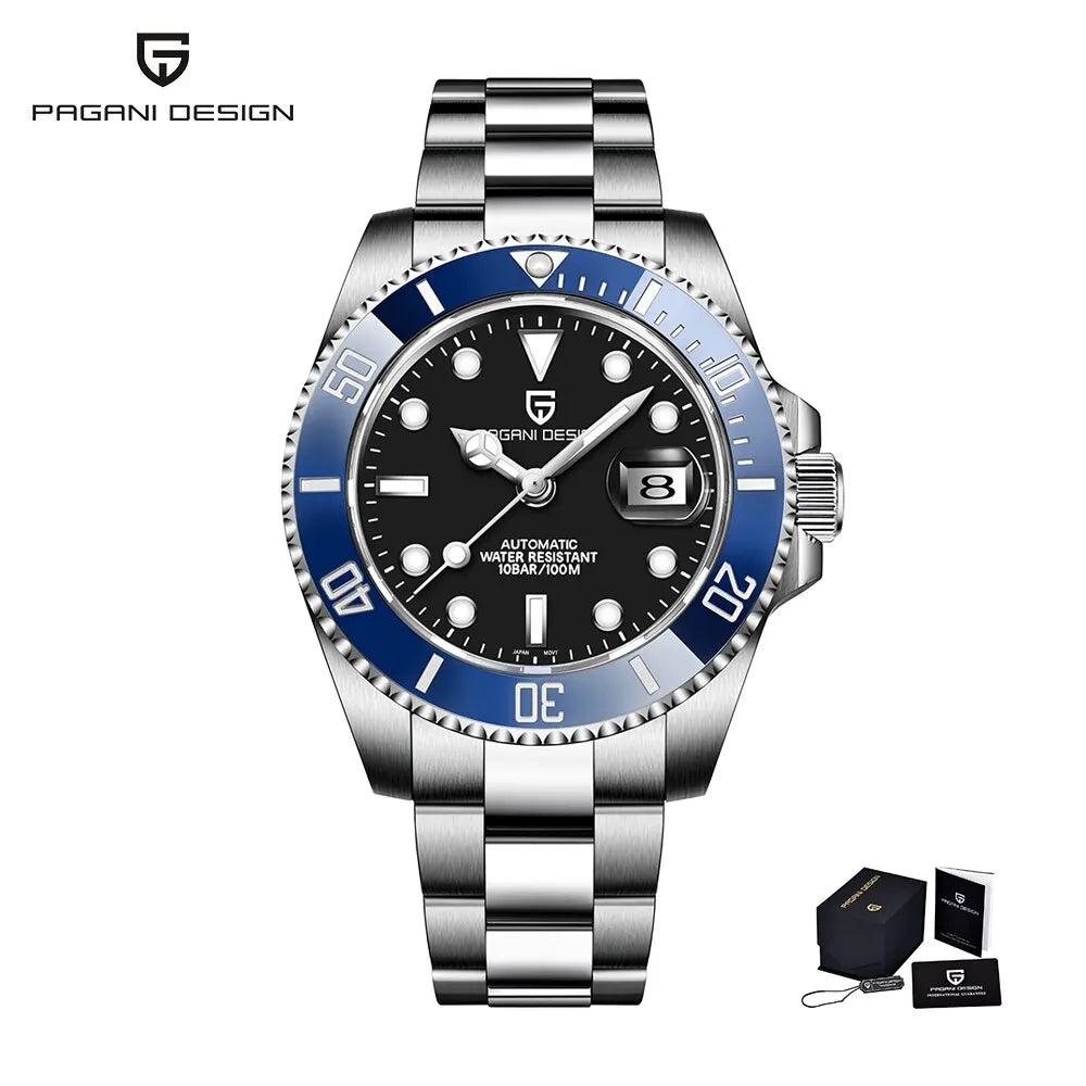 Nautilus GMT Black Silver PD-1661