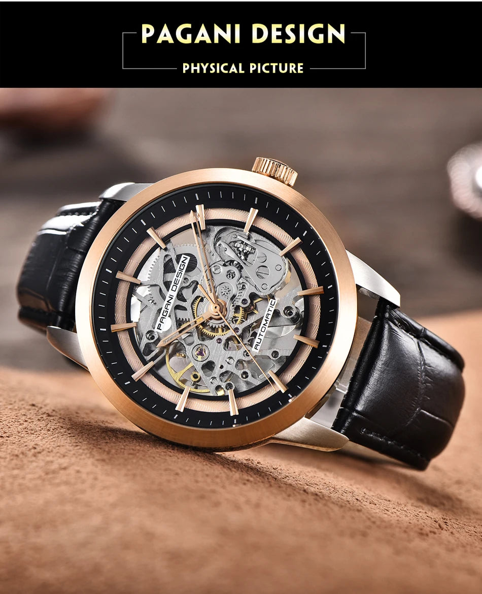 Eclipse Skeleton Black Gold PD-1638